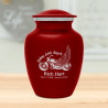 Riding with Angels Motorcycle Sharing Urn - Ruby Red