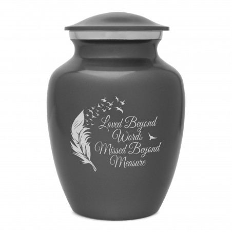 Loved Beyond Words Sharing Urn - Gunmetal Gray