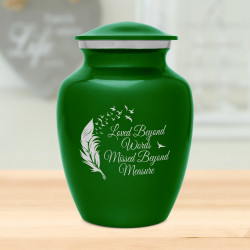 Loved Beyond Words Sharing Urn - Shamrock Green