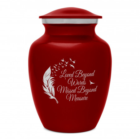 Loved Beyond Words Sharing Urn - Ruby Red
