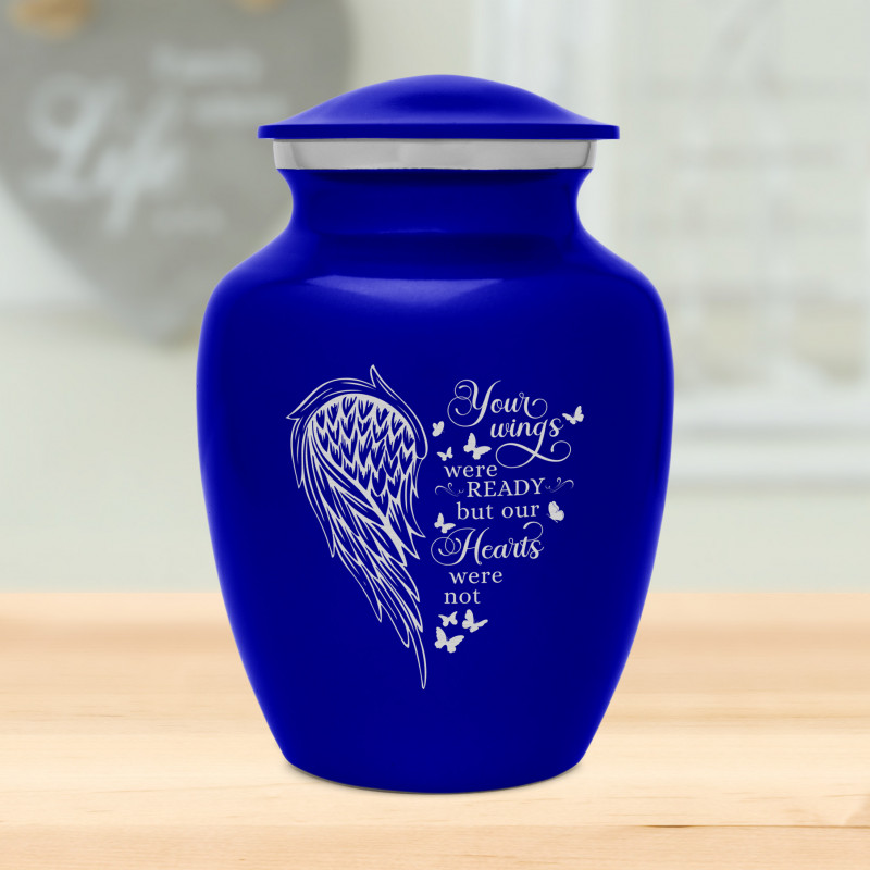 Your Wings Were Ready Sharing Urn - Midnight Blue
