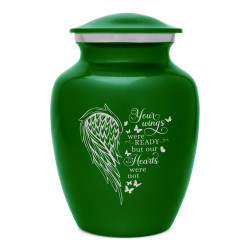 Your Wings Were Ready Sharing Urn - Shamrock Green