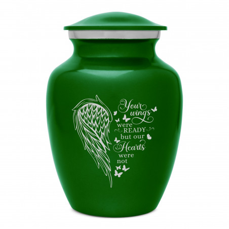 Your Wings Were Ready Sharing Urn - Shamrock Green