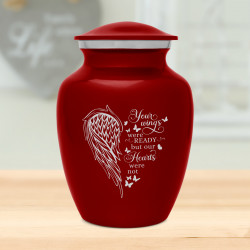 Your Wings Were Ready Sharing Urn - Ruby Red