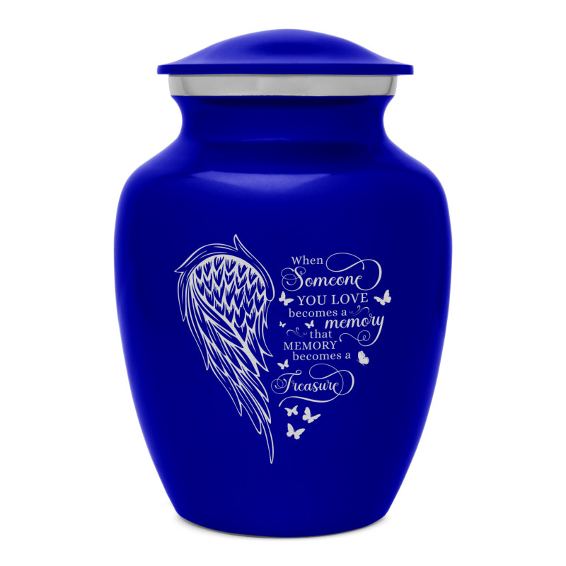 Memory Becomes a Treasure Sharing Urn - Midnight Blue