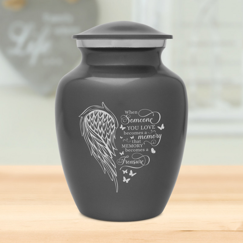 Memory Becomes a Treasure Sharing Urn - Gunmetal Gray