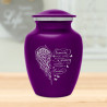 Memory Becomes a Treasure Sharing Urn - Purple Luster