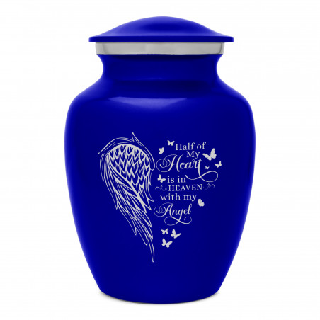 Heart Is In Heaven Sharing Urn - Midnight Blue