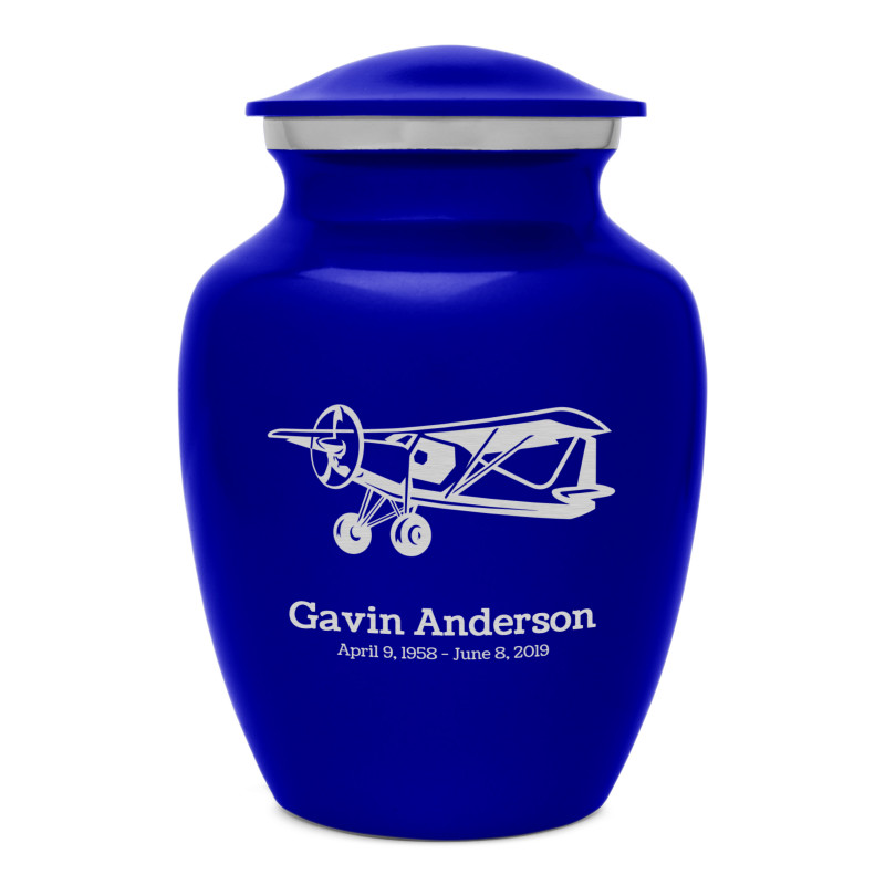 Bush Plane Sharing Urn - Midnight Blue