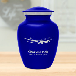 Commercial Airplane Sharing Urn - Midnight Blue