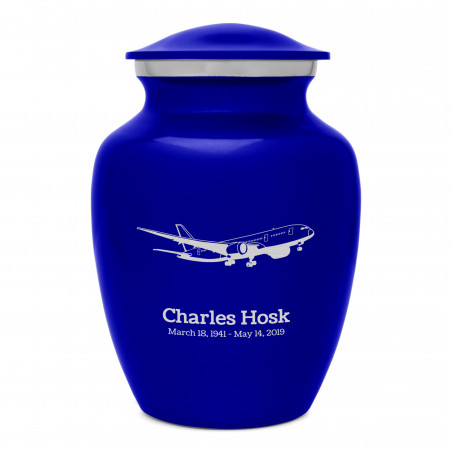 Commercial Airplane Sharing Urn - Midnight Blue