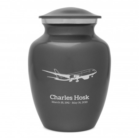 Commercial Airplane Sharing Urn - Gunmetal Gray