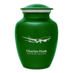 Commercial Airplane Sharing Urn - Shamrock Green