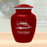 Boat Sharing Urn - Ruby Red