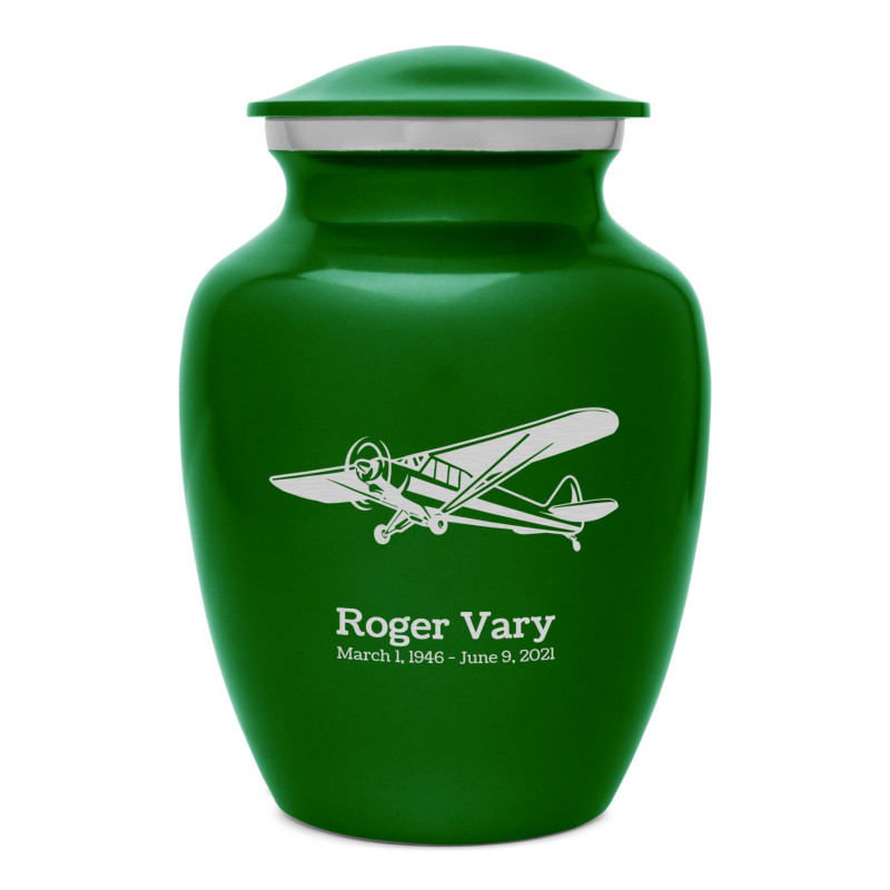 Airplane II Sharing Urn - Shamrock Green