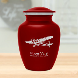 Airplane II Sharing Urn - Ruby Red