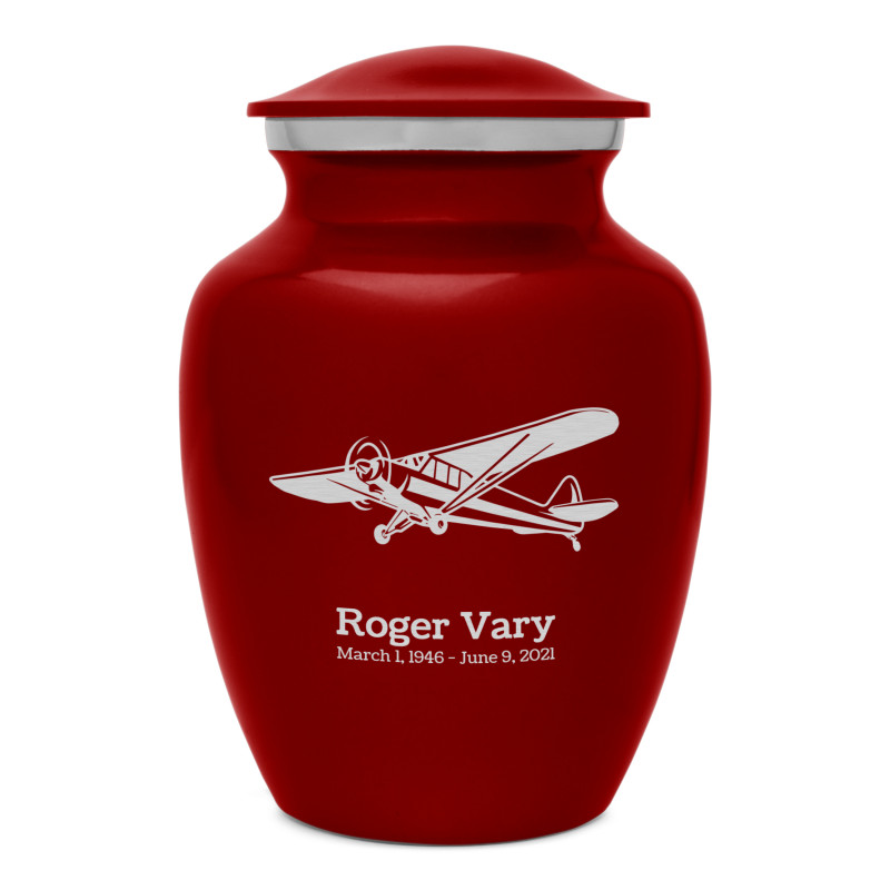 Airplane II Sharing Urn - Ruby Red