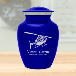 Helicopter Sharing Urn - Midnight Blue