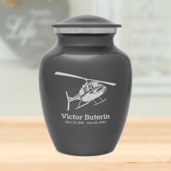 Helicopter Sharing Urn - Gunmetal Gray