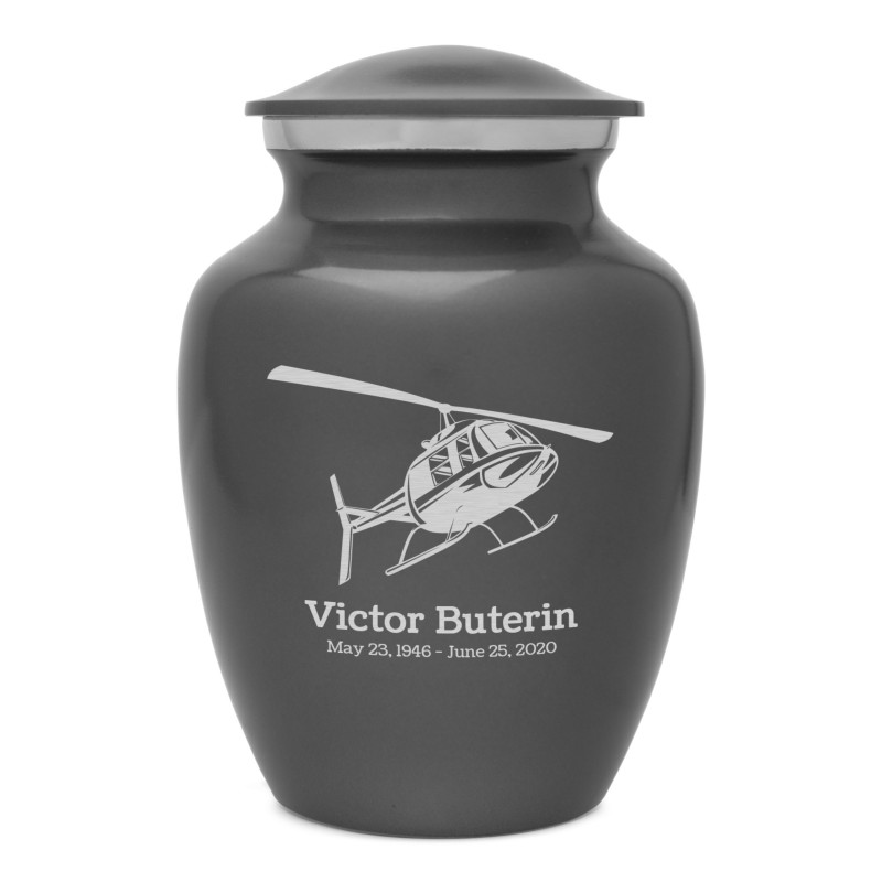 Helicopter Sharing Urn - Gunmetal Gray