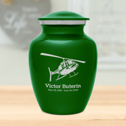 Helicopter Sharing Urn - Shamrock Green