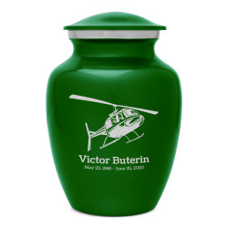Helicopter Sharing Urn - Shamrock Green