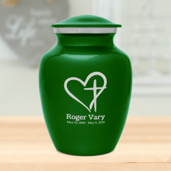 Love of Christ Sharing Urn - Shamrock Green