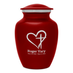 Love of Christ Sharing Urn - Ruby Red