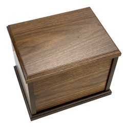 Checkered Flag Cremation Urn - Signature Walnut