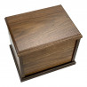 Paw Print Pet Cremation Urn - Signature Walnut