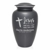 Jesus Took The Wheel Cremation Urn - Gunmetal Gray