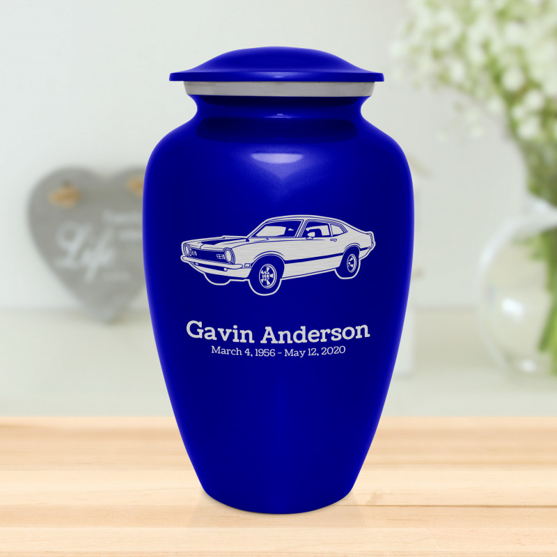 Muscle Car II Cremation Urn - Midnight Blue