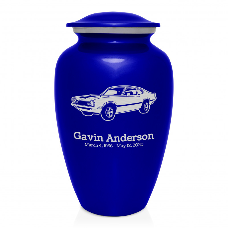 Muscle Car II Cremation Urn - Midnight Blue