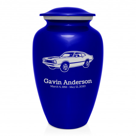 Muscle Car II Cremation Urn - Midnight Blue