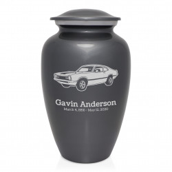 Muscle Car II Cremation Urn - Gunmetal Gray