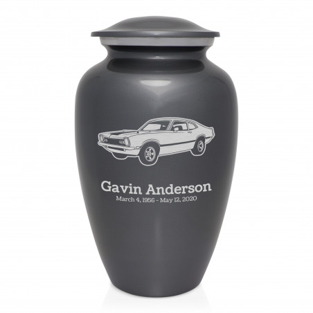 Muscle Car II Cremation Urn - Gunmetal Gray