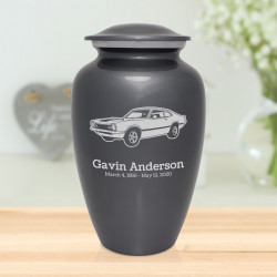 Muscle Car II Cremation Urn - Gunmetal Gray