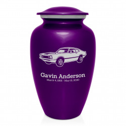 Muscle Car II Cremation Urn - Purple Luster