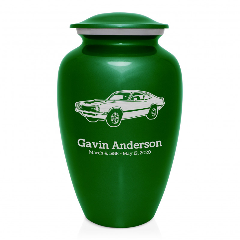 Muscle Car II Cremation Urn - Shamrock Green