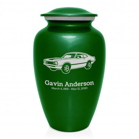 Muscle Car II Cremation Urn - Shamrock Green