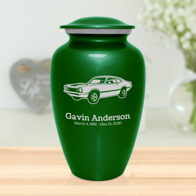 Muscle Car II Cremation Urn - Shamrock Green