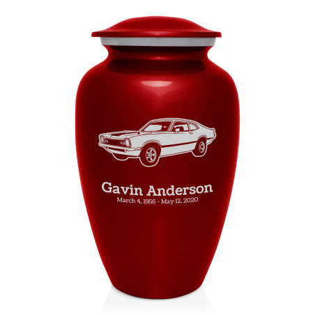 Muscle Car II Cremation Urn - Ruby Red