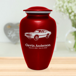 Muscle Car II Cremation Urn - Ruby Red