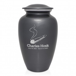 Marijuana Joint Cremation Urn - Gunmetal Gray
