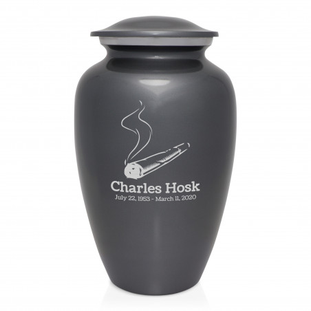 Marijuana Joint Cremation Urn - Gunmetal Gray