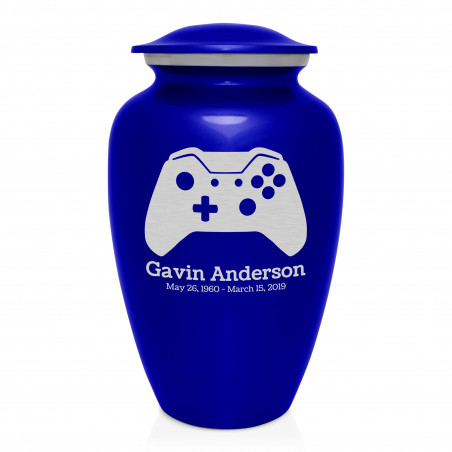 Wireless Controller Cremation Urn - Midnight Blue