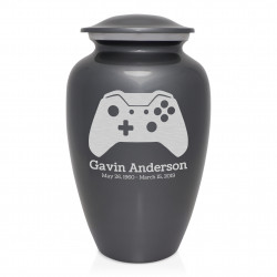 Wireless Controller Cremation Urn - Gunmetal Gray