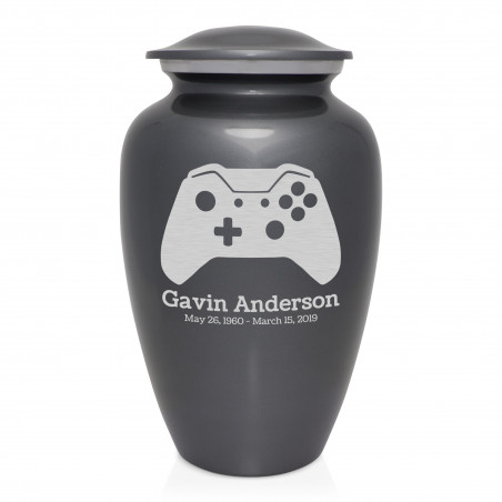 Wireless Controller Cremation Urn - Gunmetal Gray