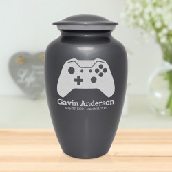 Wireless Controller Cremation Urn - Gunmetal Gray