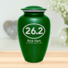 Marathon 26.2 Running Cremation Urn - Shamrock Green